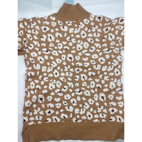 LOFT  Small Petite Leopard Print Turtleneck Tunic SweaterI’m - Picture 11 of 13